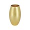 Gilded Smooth Oval Shape Glass Vase Ideal Use for Weddings Receptions or Home Decor